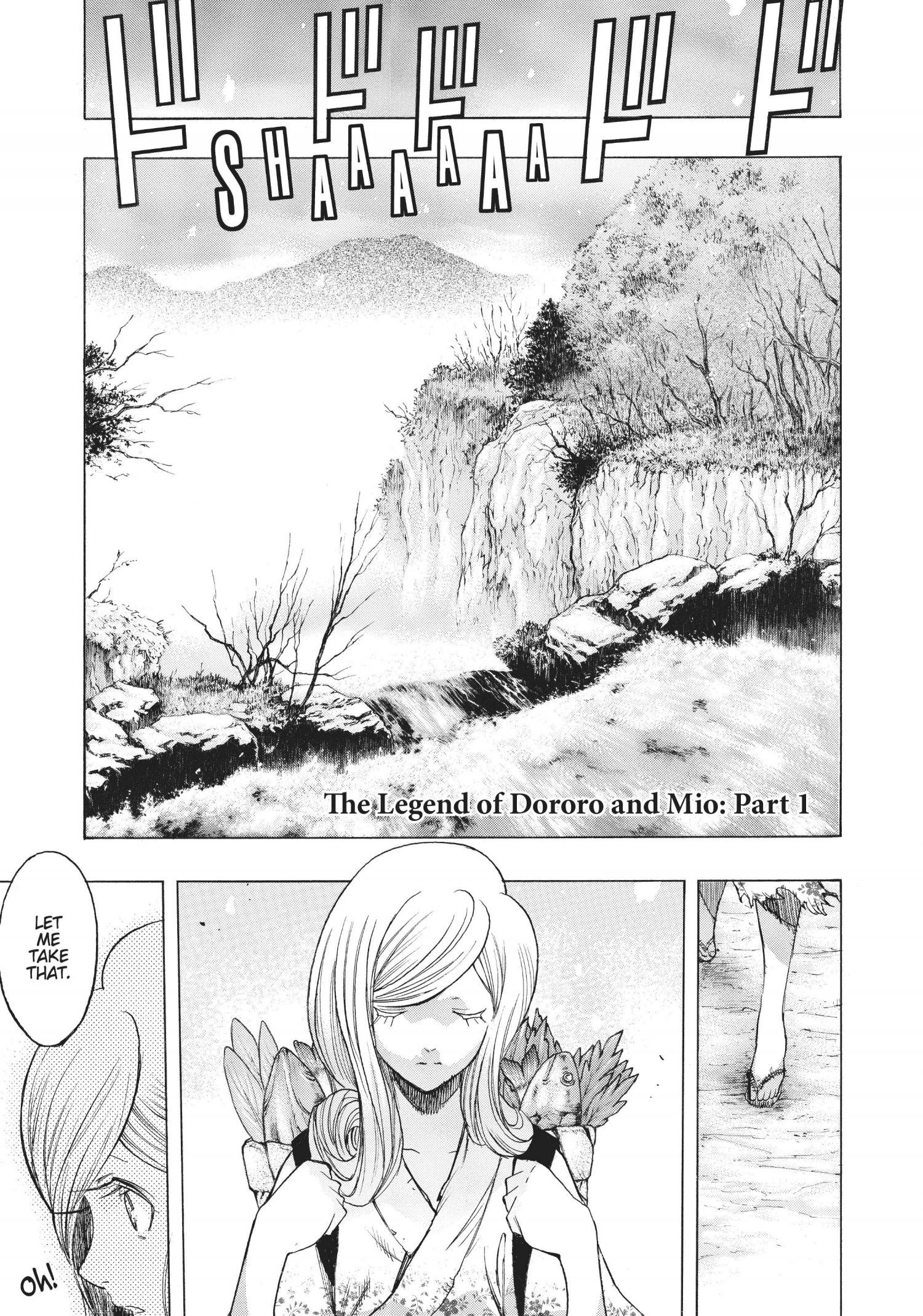 The Legend of Dororo and Hyakkimaru Manga Volume 1