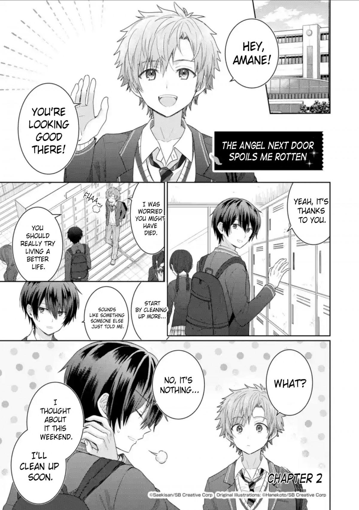 The Angel Next Door Spoils Me Rotten Manga Chapter 1 The Angel Next Door Spoils Me Rotten Ch.2.1 Page 1 - Mangago