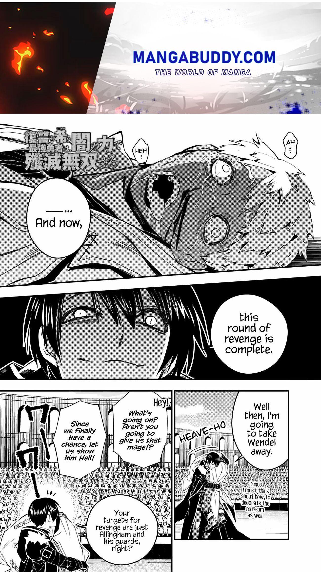 The Hero Who Seeks Revenge Shall Exterminate With Darkness Mangabuddy The Hero Who Seeks Revenge Shall Exterminate With Darkness Vol.3 Ch.51 Page 1 - Mangago
