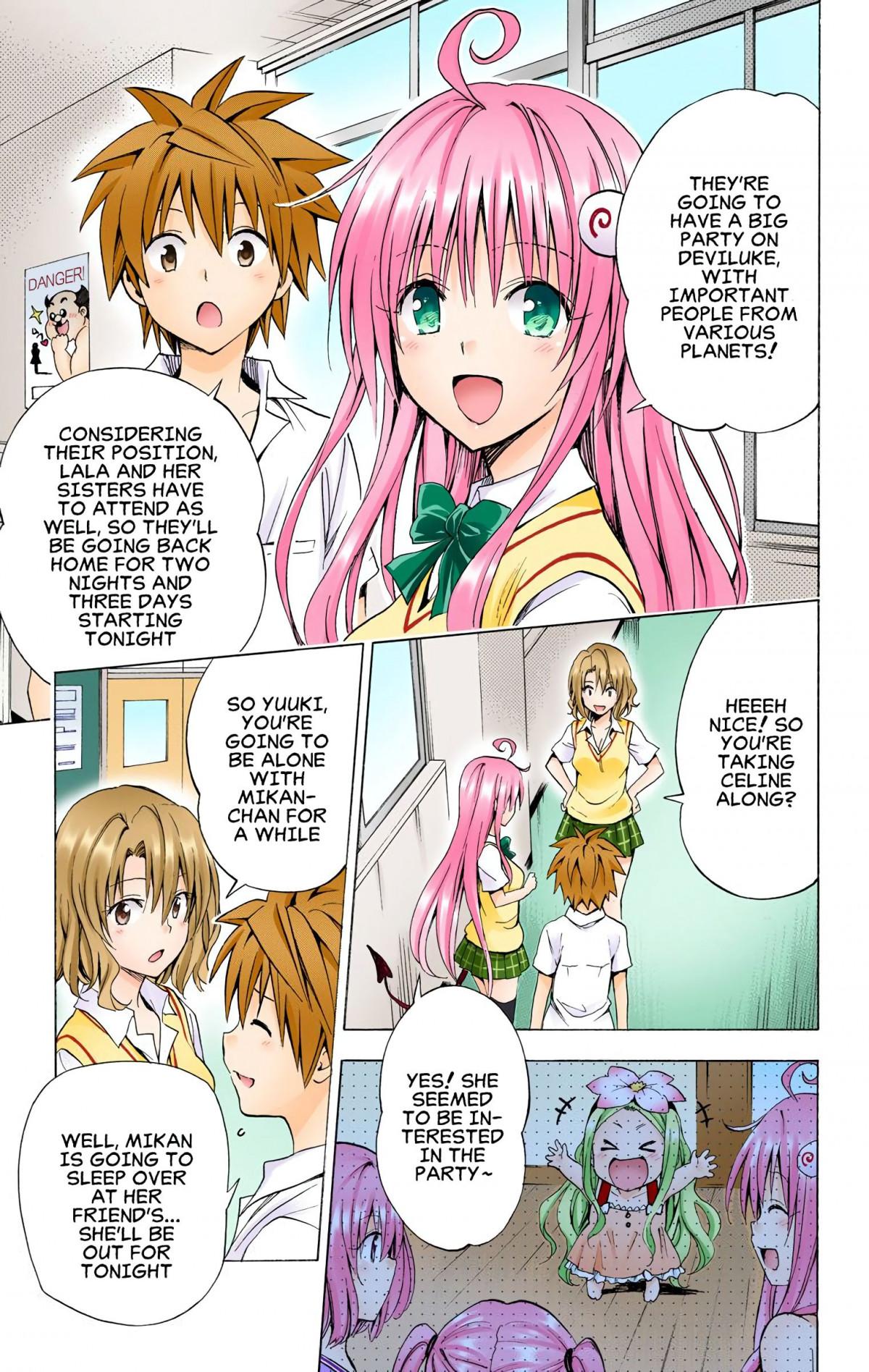 To Love-Ru Darkness - Digital Colored Comics Ch.57.2 Page 1 - Mangago