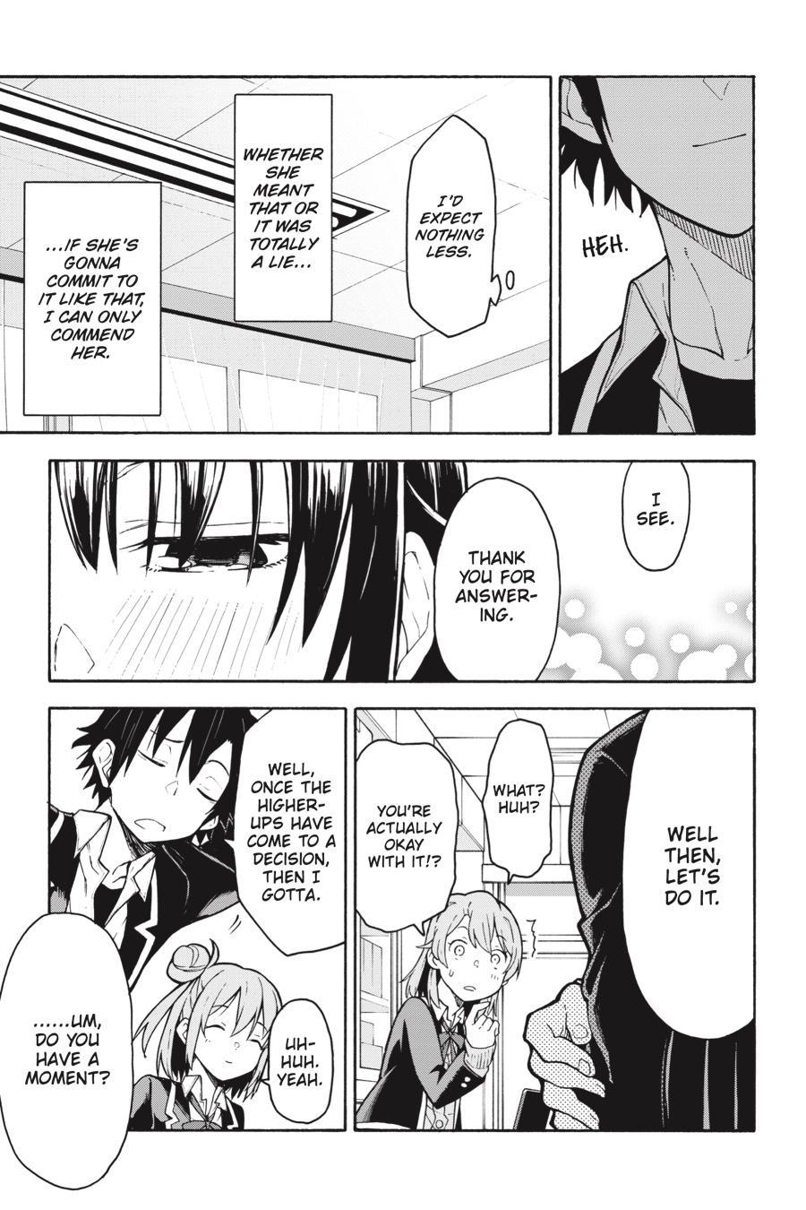 Yahari Ore no Seishun Love Come wa Machigatteiru @comic Ch.88 Page 1 -  Mangago